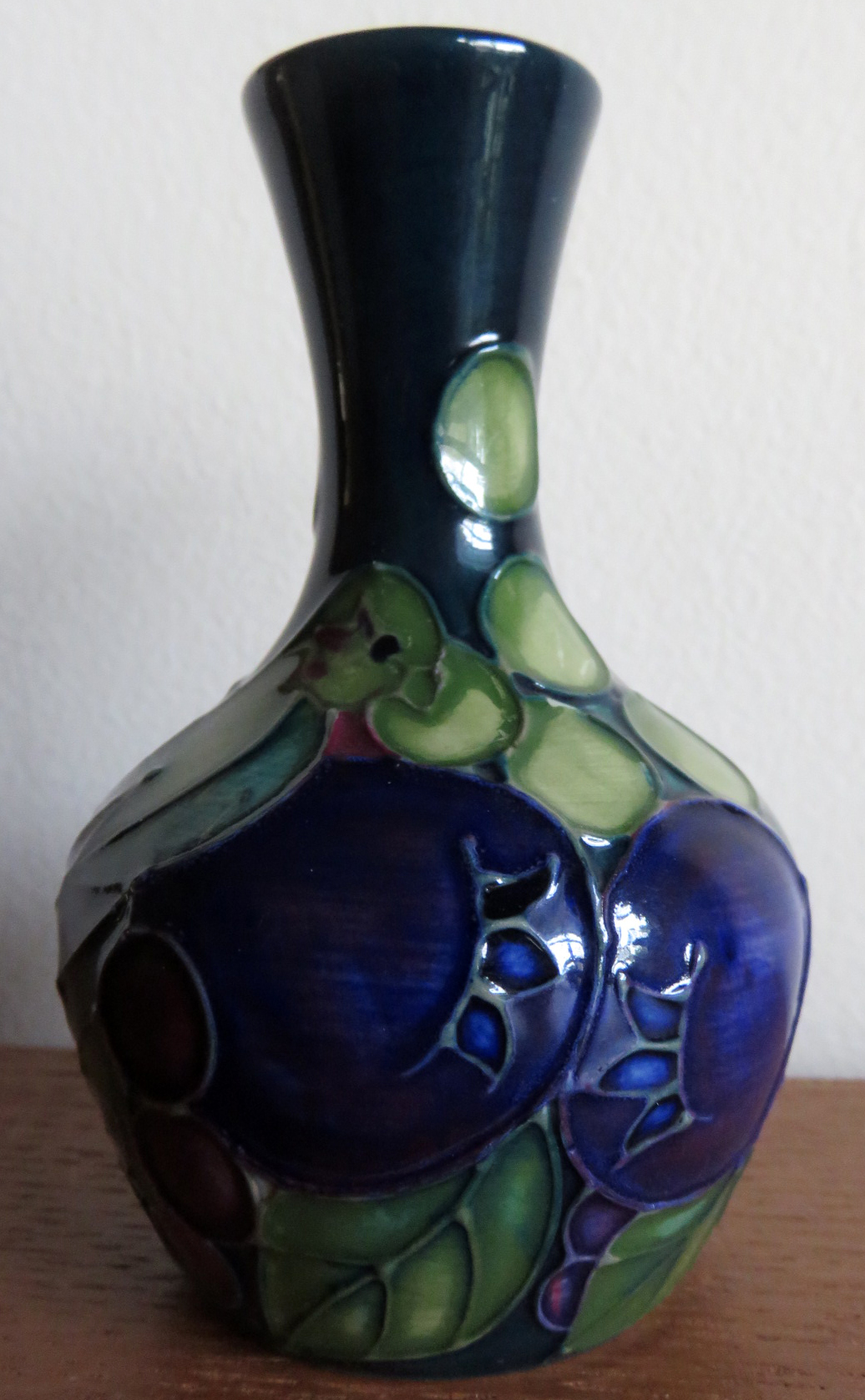 Moorcroft Pansy Blue Vase